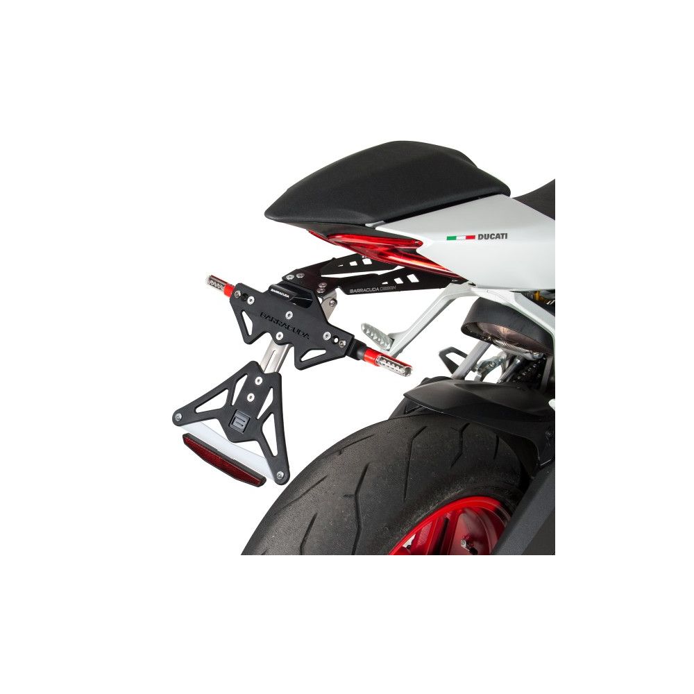 BARRACUDA PORTATARGA RECLINABILE per DUCATI PANIGALE 899 / 959 / 1199 / 1299