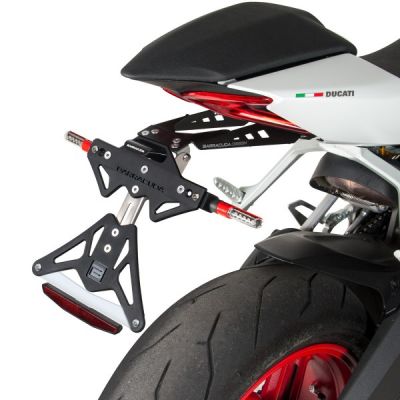 BARRACUDA PORTATARGA RECLINABILE per DUCATI PANIGALE 899 / 959 / 1199 / 1299