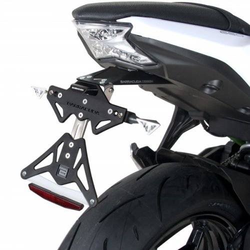 BARRACUDA PORTATARGA RECLINABILE per KAWASAKI Z 650 - NINJA 650 2017 / 2022