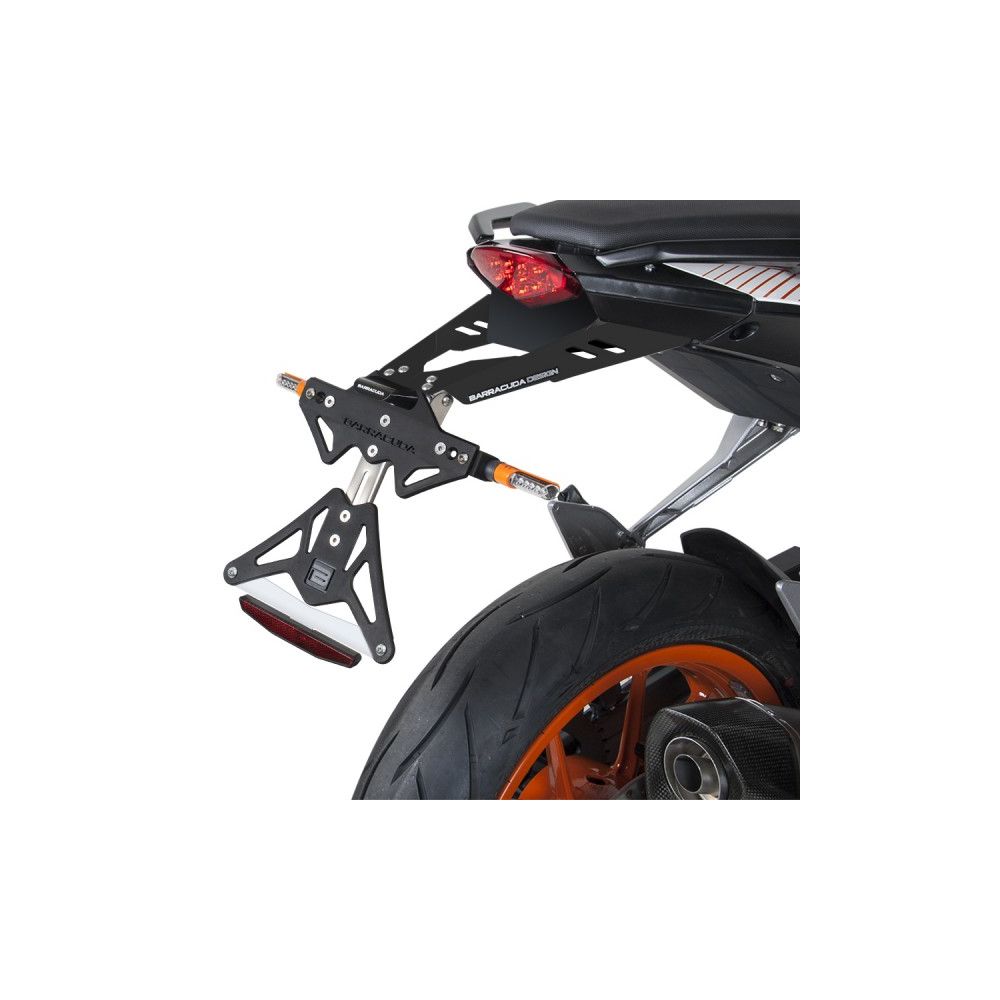 BARRACUDA PORTATARGA RECLINABILE per KTM 390 DUKE 2011 / 2016