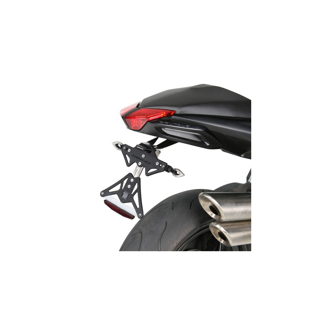 BARRACUDA PORTATARGA RECLINABILE per MV AGUSTA BRUTALE 920 - 1090 RR 2011 2012