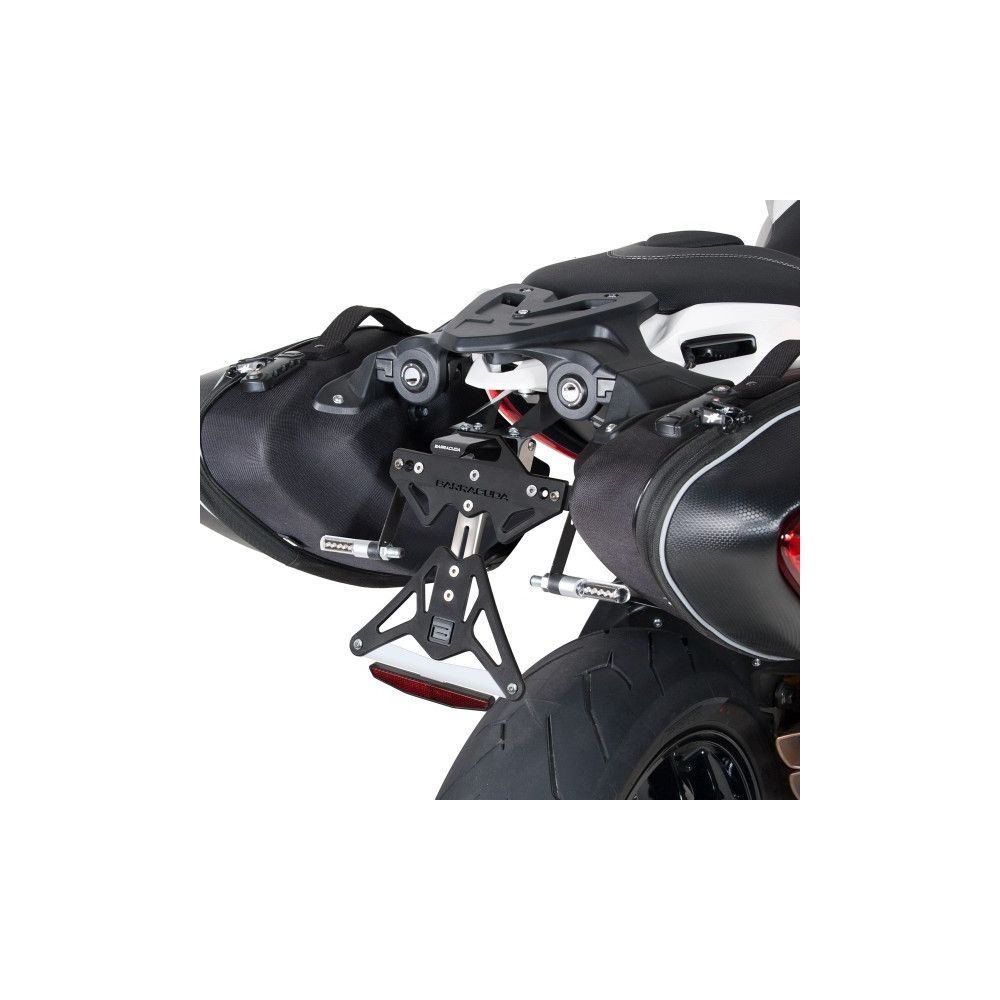 BARRACUDA PORTATARGA RECLINABILE per MV AGUSTA STRADALE 800 2014 / 2017