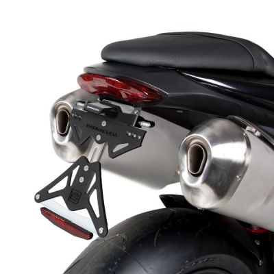 BARRACUDA PORTATARGA RECLINABILE per TRIUMPH SPEED TRIPLE 1050 2011 2012 2013 2014 2015