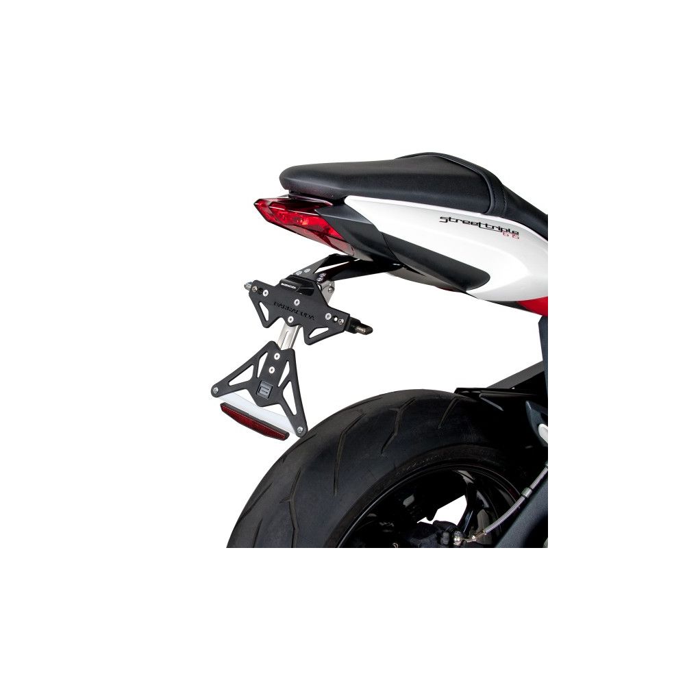 BARRACUDA Portatarga reclinabile per TRIUMPH STREET TRIPLE 675 R 2013 / 2016 - STREET TRIPLE 765 S 2017 / 2021