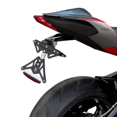 BARRACUDA Portatarga reclinabile per TRIUMPH STREET TRIPLE 675 R 2013 / 2016 - STREET TRIPLE 765 S 2017 / 2021