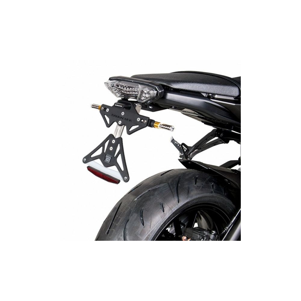 BARRACUDA PORTATARGA RECLINABILE per YAMAHA MT-09 2014 / 2020 - TRACER 900 2015 / 2016