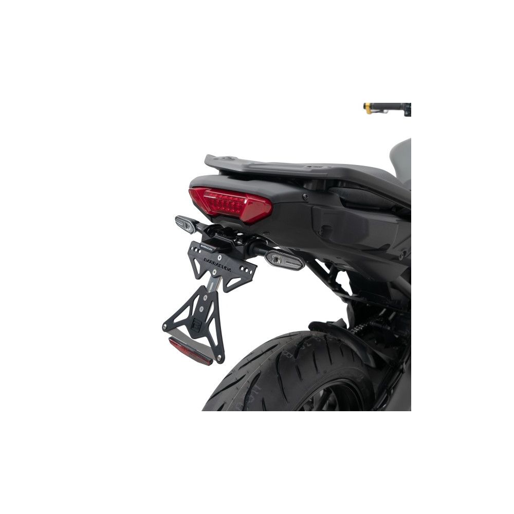 BARRACUDA Portatarga reclinabile specifico per frecce originali per YAMAHA TRACER 9 2022 / 2023