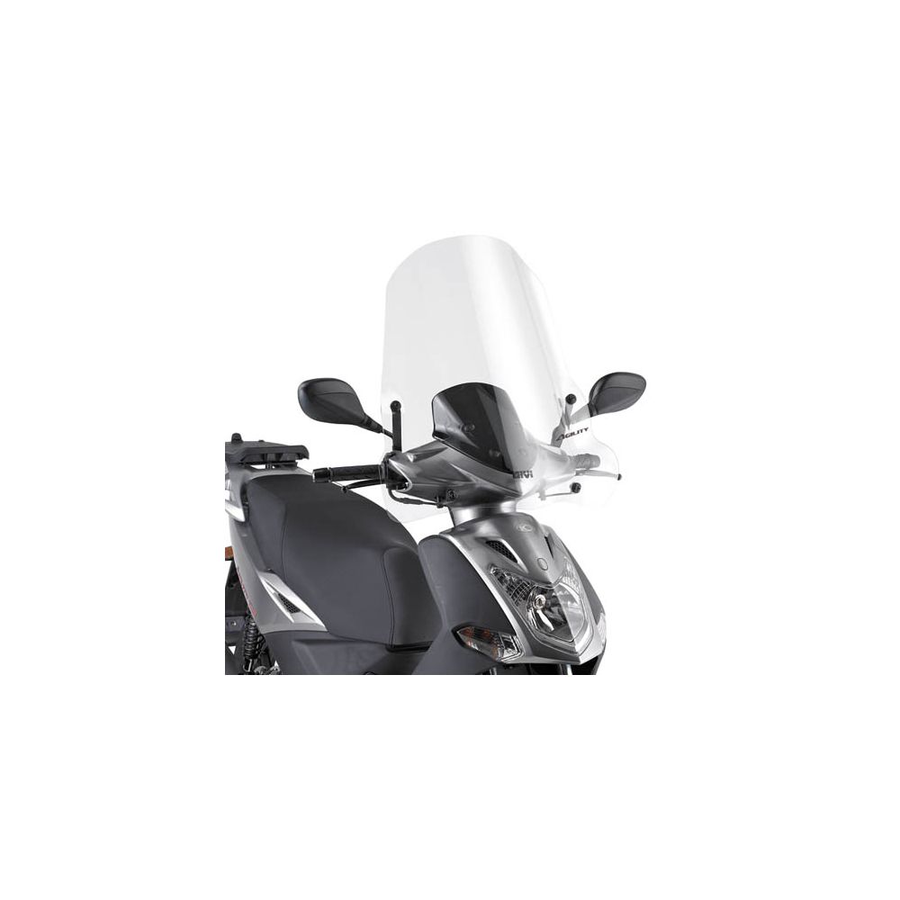 GIVI Parabrezza trasparente 72 x 66 cm per KYMCO AGILITY R16 50 / 125 / 150 / 200 2008 / 2013