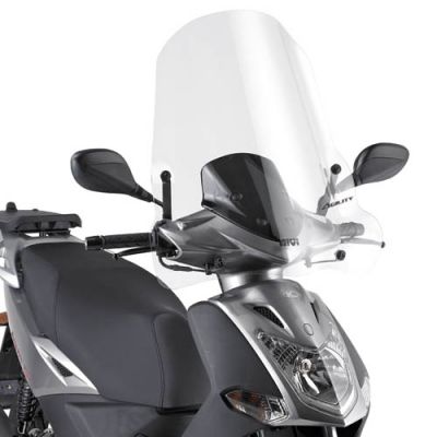 Kit Parabrezza GIVI 440A + A440A Trasparente per Kymco Agility R16 2008 - 2013