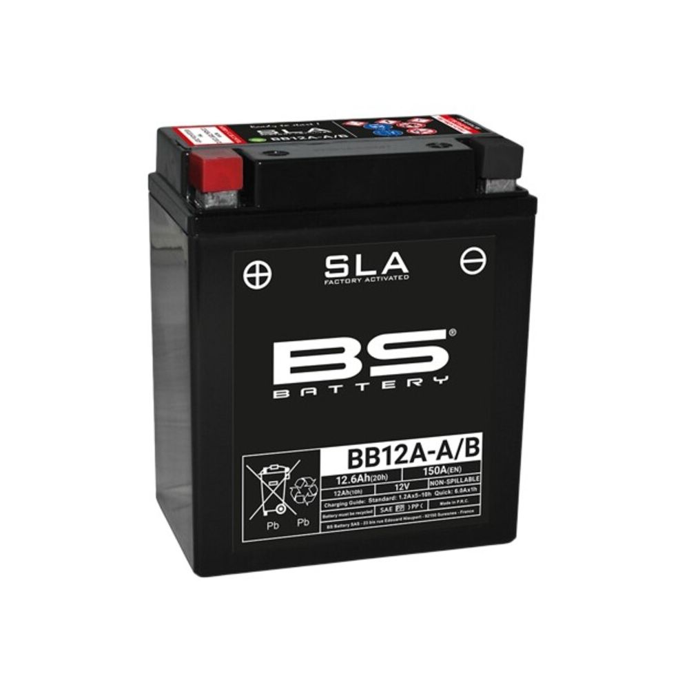 BS BATTERY SLA Battery Maintenance Free Factory Activated - BB12A-A/B FA