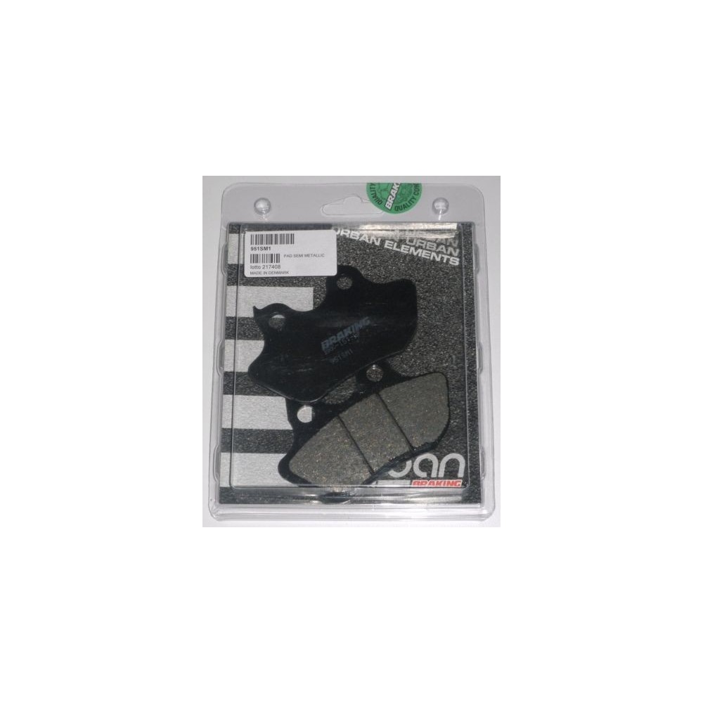 COPPIA PASTIGLIE POSTERIORE BRAKING HARLEY FXD DYNA SUGLIDE/ 1450/ 2000 00