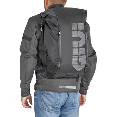 Zaino GIVI EA148B Impermeabile Roll-Top Nero 20 Litri