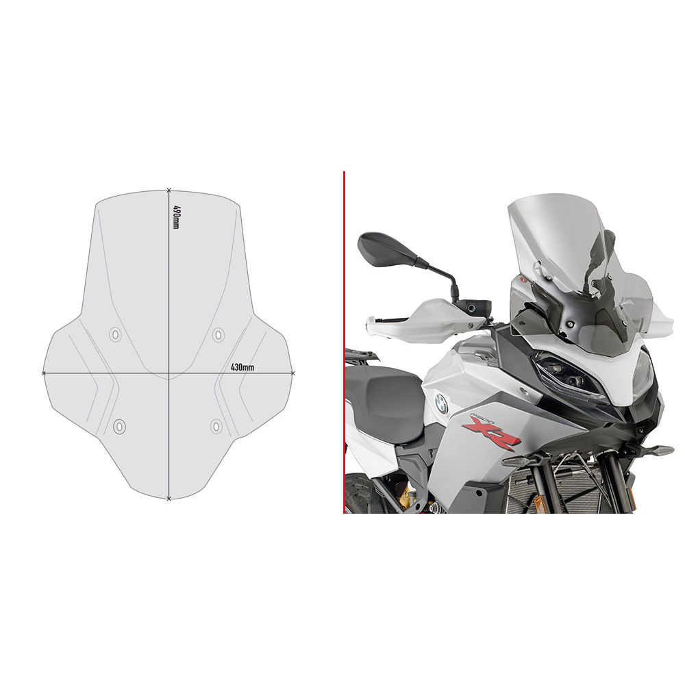 GIVI Cupolino fumé per BMW F 900 XR 2020 / 2026