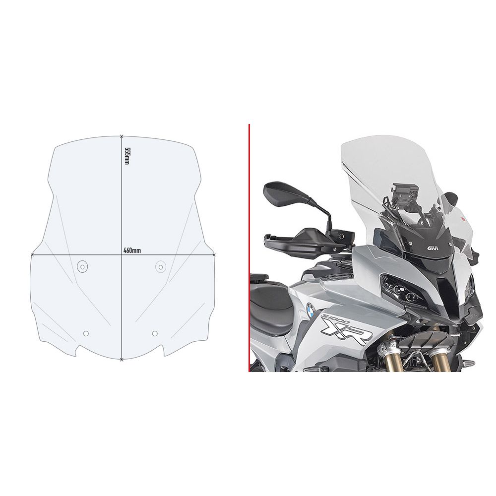 Parabrezza GIVI D5138ST Trasparente per BMW S 1000 XR e M 1000 XR