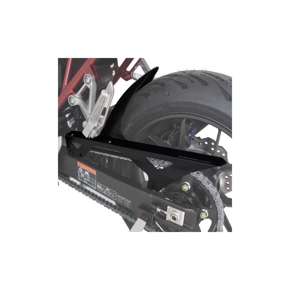 BARRACUDA Parafango Posteriore Nero Opaco con Paracatena per HONDA HORNET 750 2023