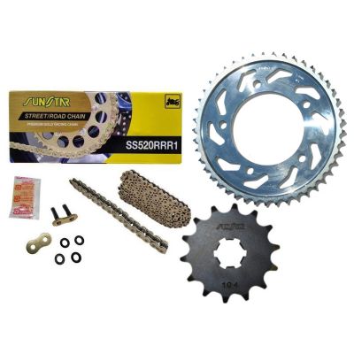 SUNSTAR Kit Trasmissione K520RRR047 Catena + Pignone + Corona in acciaio per YAMAHA MT-03 320 - YZF R3