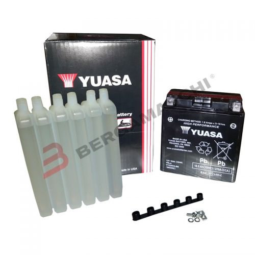 YUASA BATTERIA YTX20CH-BS 12 Volt 18,9 Ampere - con acido Senza manutenzione - AGM