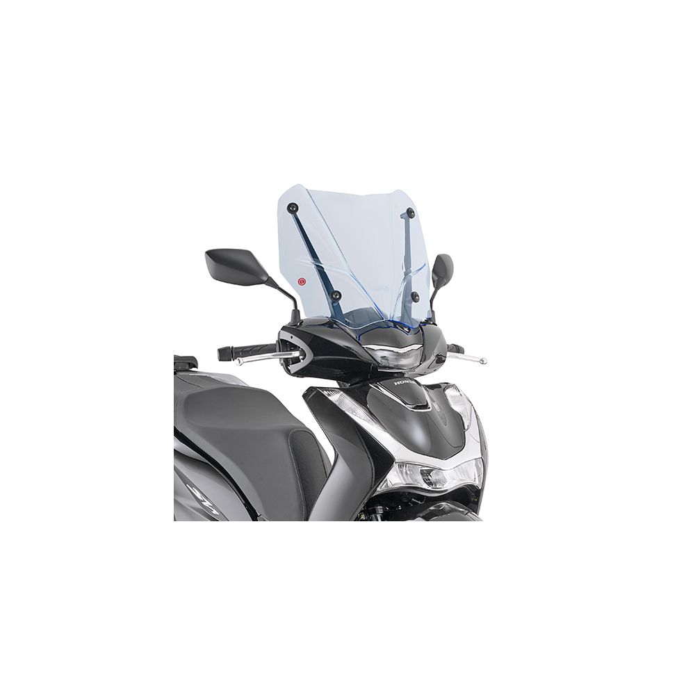 GIVI Parabrezza ICE da montare sugli attacchi originali per HONDA SH 125 i - SH 150 i 2020 / 2023 - SH 350 i 2021 / 2023