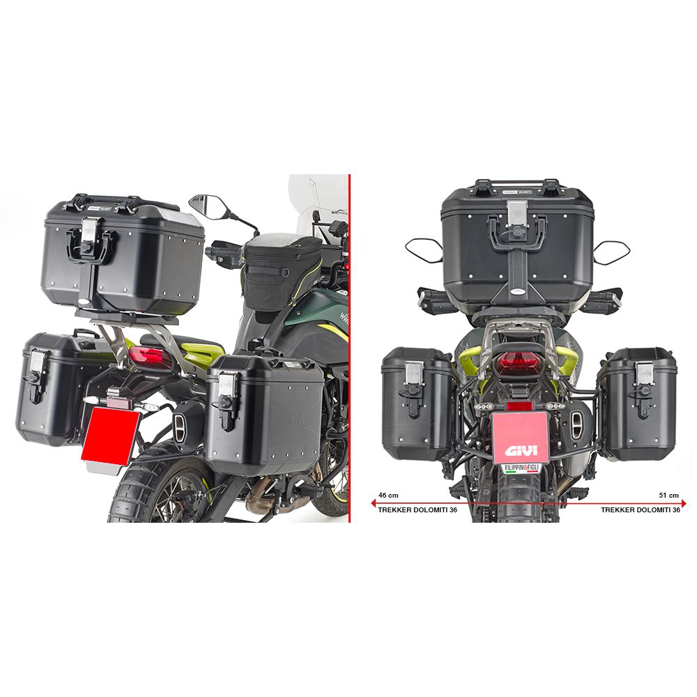 Telaietti GIVI PL8717 Monokey per Benelli TRK 702 e TRK 702 X