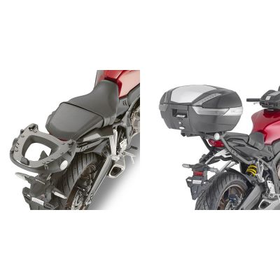 GIVI Attacco posteriore per bauletto MONOKEY - MONOLOCK per HONDA CB 650 R 2021 / 2023 - CBR 650 R 2021 / 2023