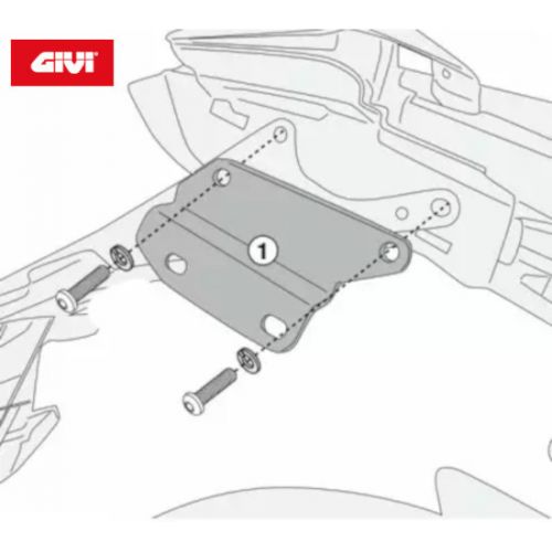 Kit GIVI 1185KIT Attacchi Telaietti TE1185 per Honda CB650R 21 - 23