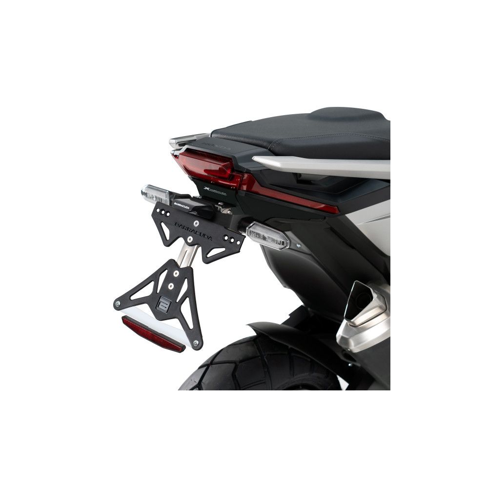 BARRACUDA Portatarga reclinabile specifico per frecce originali per HONDA X-ADV 750 2021 / 2023