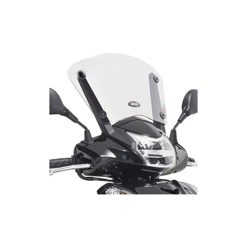 GIVI parabrezza trasparente basso da montare su attacchi originali per HONDA SH 300i 2015 / 2020