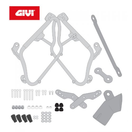 GIVI Portavaligie laterale per valigie V35 - V37 MONOKEY SIDE per HONDA FORZA 750 2021 / 2023