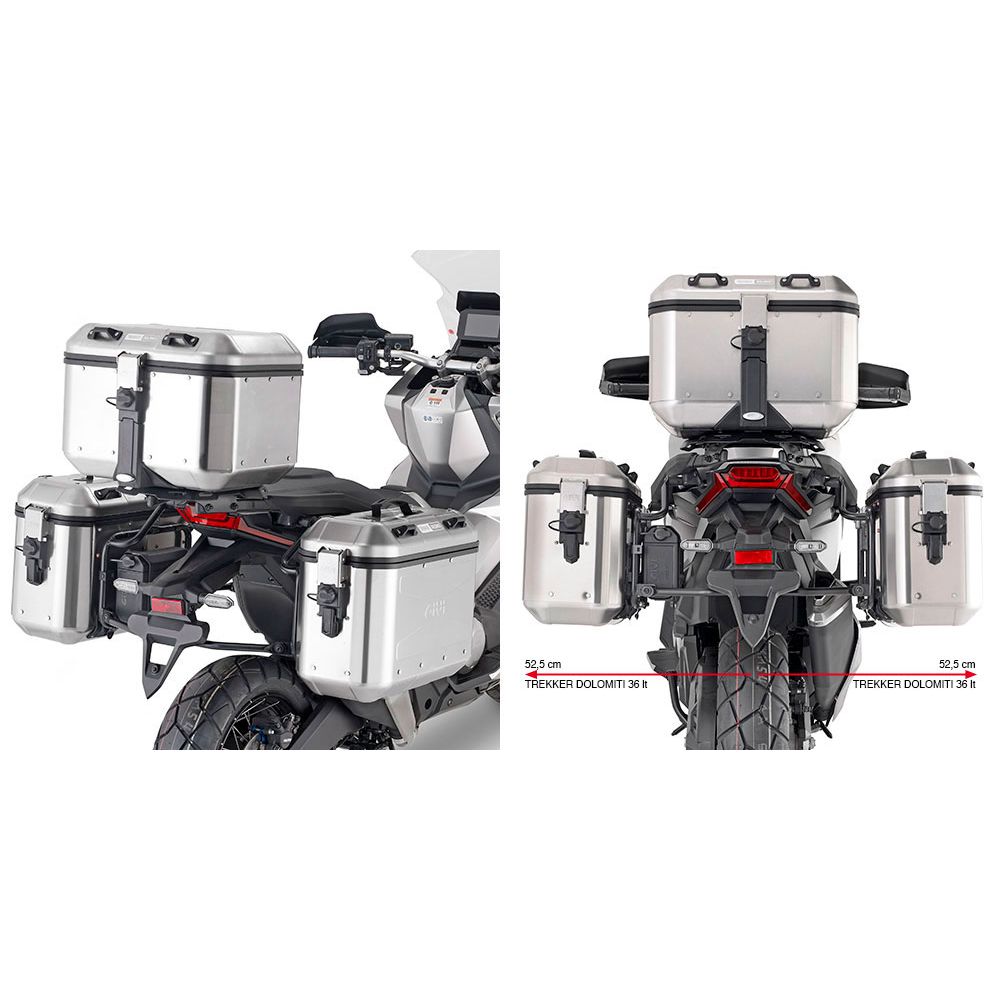 Portavaligie laterale per valigie GIVI MONOKEY per HONDA X-ADV 750 2021 / 2026