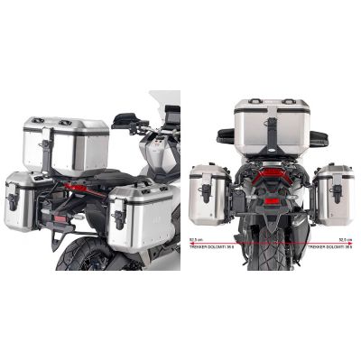 Portavaligie laterale per valigie GIVI MONOKEY per HONDA X-ADV 750 2021 / 2023