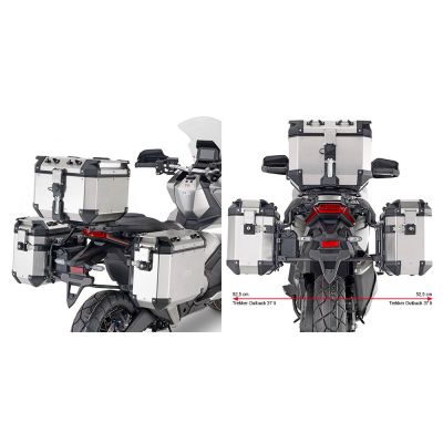 GIVI Portavaligie laterale specifico per valigie MONOKEY - CAM-SIDE per HONDA X-ADV 750 2021 / 2026