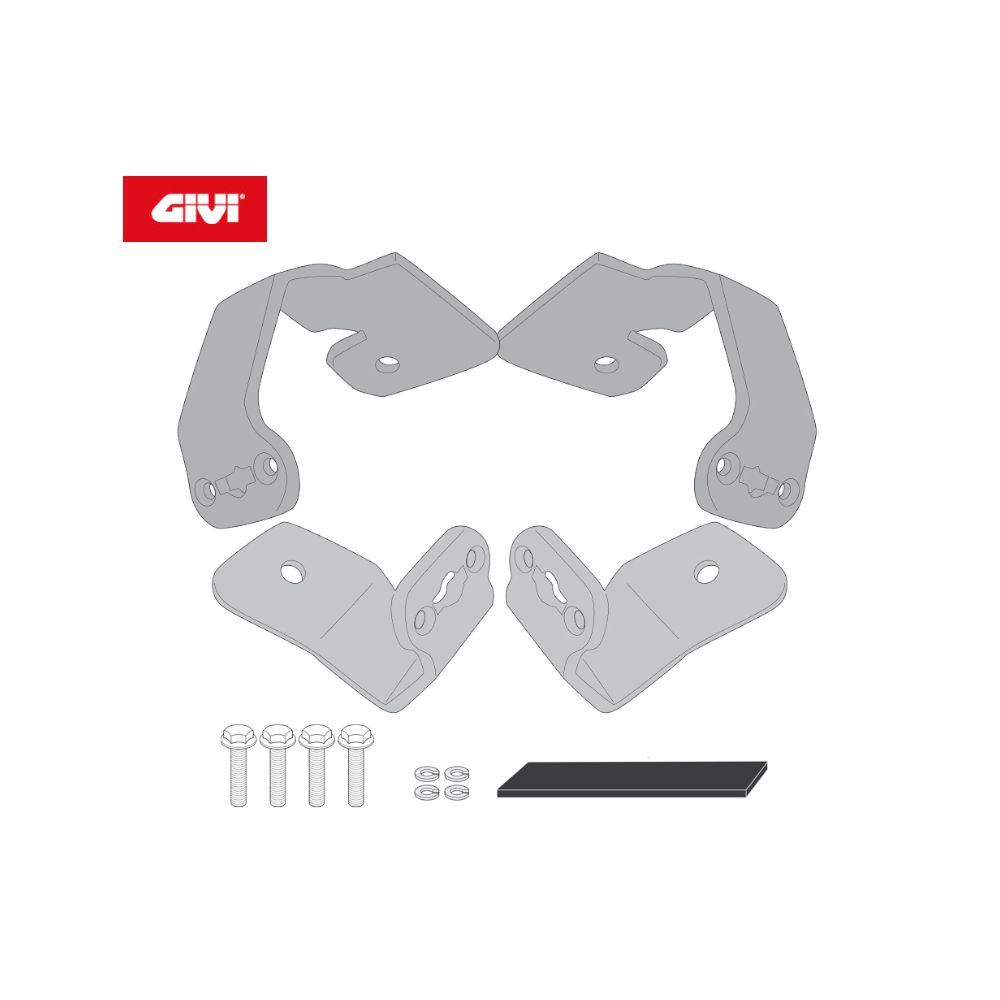 GIVI Kit per montare PLO1192MK PLO1192CAM PLX1192 senza attacco posteriore 1192FZ per HONDA NC 750 X 2021 / 2023