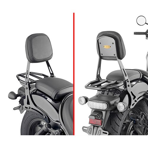 Schienalino GIVI TS1194B con Portapacchi per Honda CMX 1100 Rebel