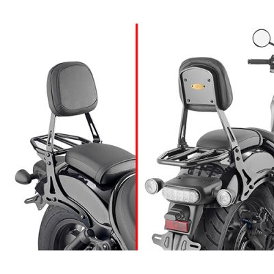 Schienalino GIVI TS1194B con Portapacchi per Honda CMX 1100 Rebel