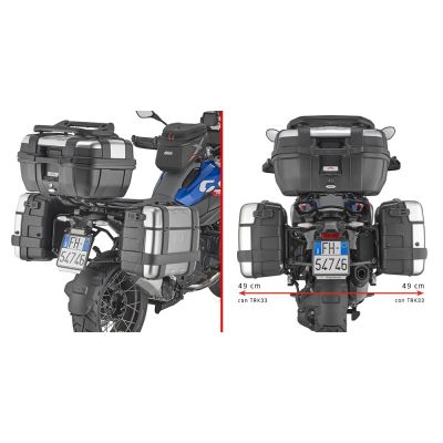 GIVI PLO5143MK Portavaligie laterale specifico PL ONE-FIT configurato per valigie MONOKEY per BMW R 1300 GS 2024 / 2026