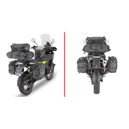 GIVI PLO9430MK Portavaligie laterale specifico PL ONE-FIT configurato per valigie MONOKEY per HUSQVARNA NORDEN 901 2022 / 2026