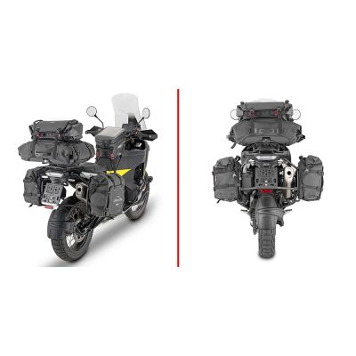 GIVI PLO9430MK Portavaligie laterale specifico PL ONE-FIT configurato per valigie MONOKEY per HUSQVARNA NORDEN 901 2022 / 2026