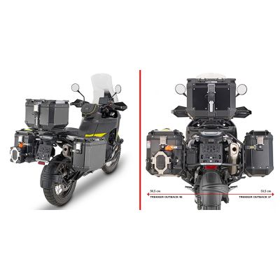GIVI PLO9430CAM Portavaligie laterale PL ONE-FIT valigie MONOKEY CAM-SIDE Trekker Outback per HUSQVARNA NORDEN 901 2022 / 2026