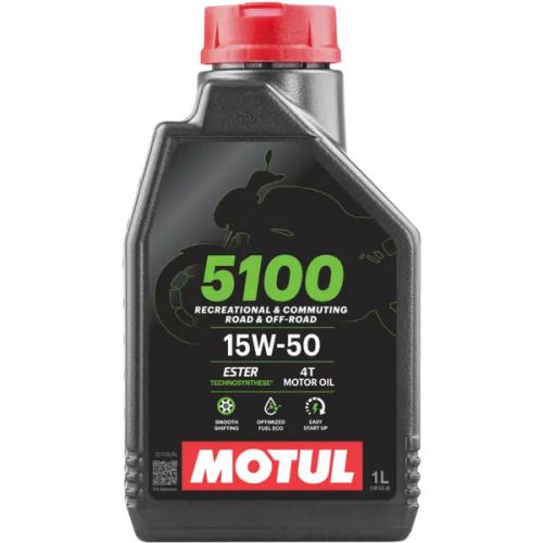 MOTUL 5100 15W-50 4T - 1 Litro Lubrificante Olio Motore