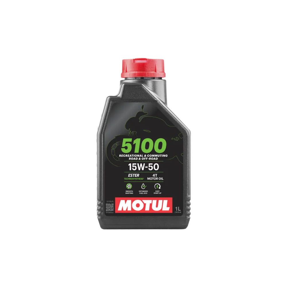 MOTUL 5100 15W-50 4T - 1 Litro Lubrificante Olio Motore