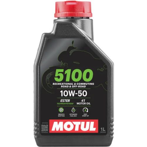MOTUL 5100 10W-50 4T - 1 Litro Lubrificante Olio Motore