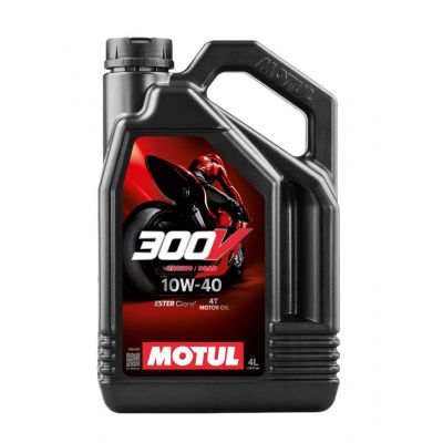 MOTUL 300V 4T FACTORY LINE ROAD RACING 10W-40 - Lubrificante Olio Motore 4 Litri