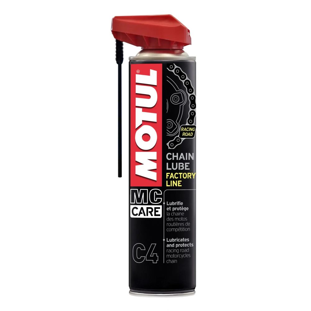 Lubrificante Catena Spray MOTUL C4 Chain Lube Factory Line Bianco 400ml
