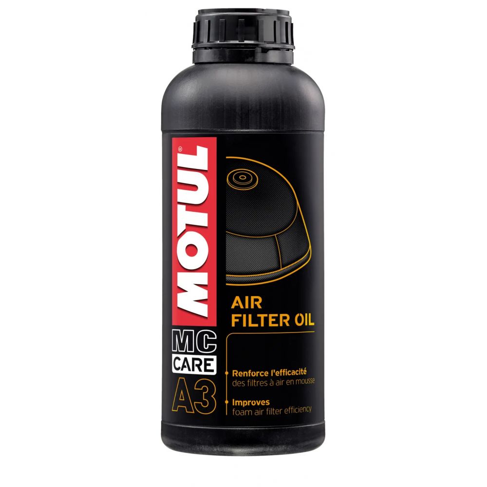 MOTUL MC CARE A3 AIR FILTER OIL Olio adesivo per filtri aria in schiuma - 1 litro