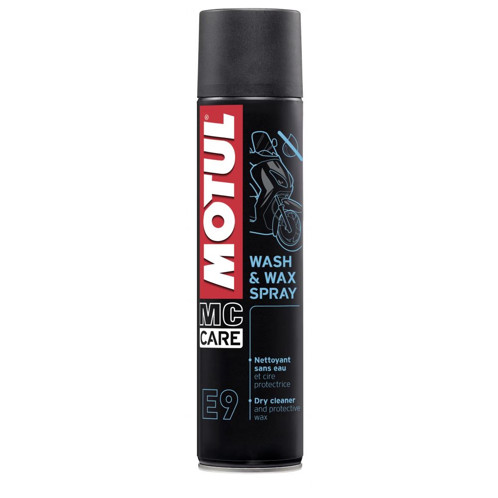 Pulitore a Secco con Cera MOTUL E9 Wash e Wax Carnauba Spray