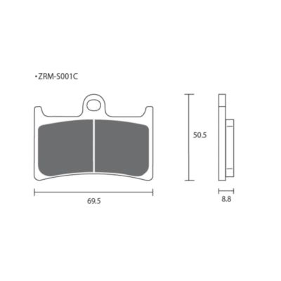 ZCOO S001 EXC - 2 COPPIE PASTIGLIE FRENO ANTERIORE