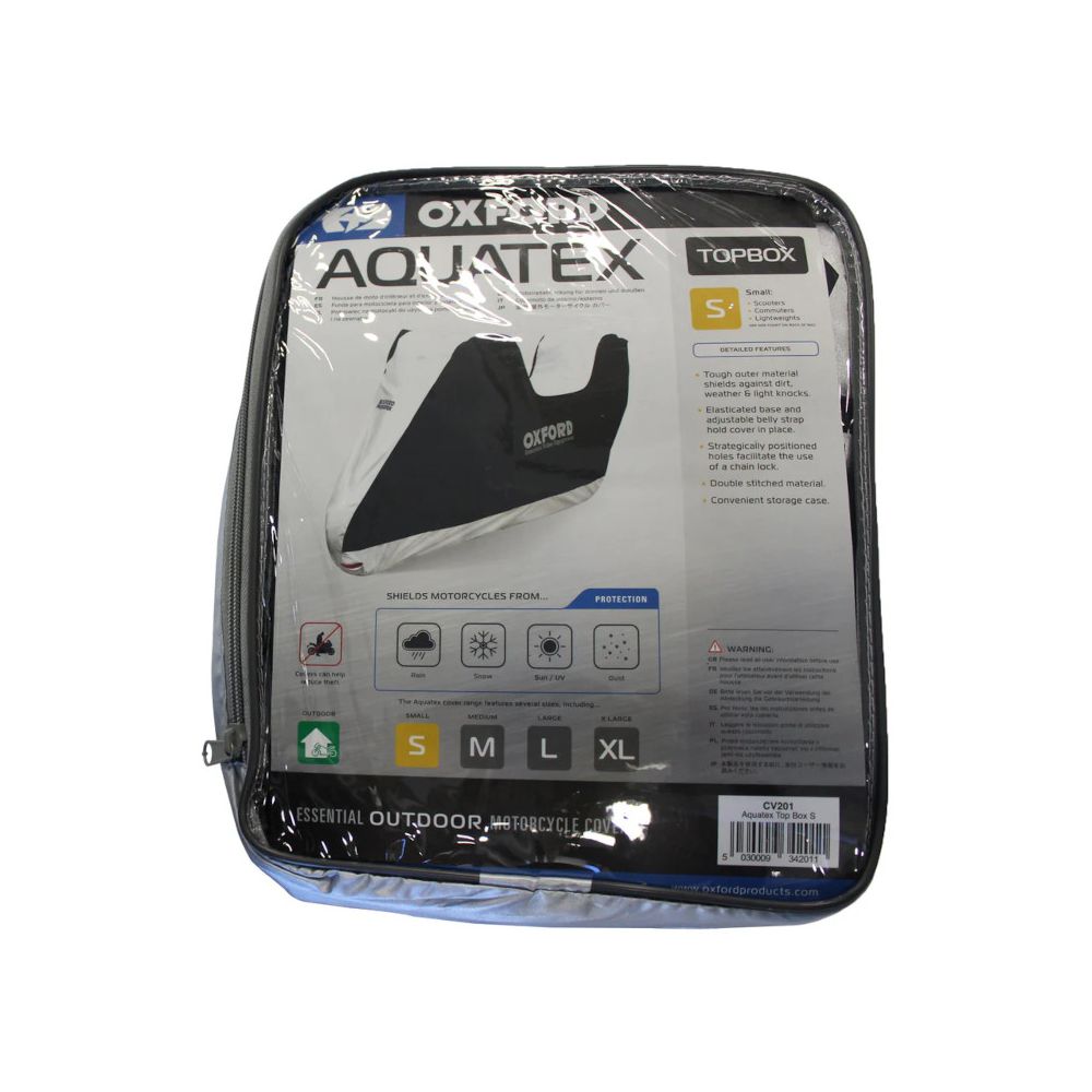 OXFORD CV201 Aquatex Cover Top Box S Telo coprimoto impermeabile per moto e scooter con bauletto