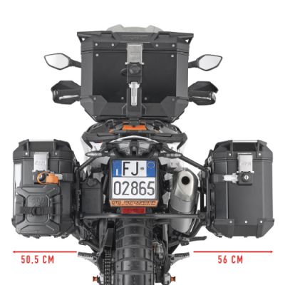 GIVI Portavaligie laterale PL ONE-FIT per valigie MONOKEY CAM-SIDE Trekker Outback per KTM ADVENTURE 790 / R / 890 - SMT 890