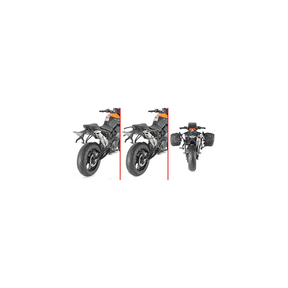 Telaietti GIVI TR7708 Remove-X Sgancio Rapido per KTM 890 Duke R