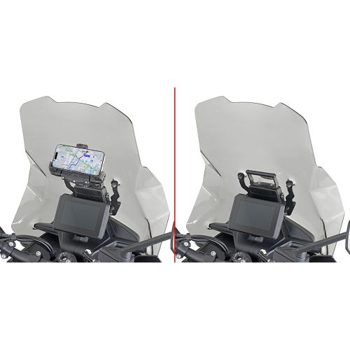 GIVI Traversino da montare dietro cupolino per installare porta GPS - Smartphone per KTM SMT 890 2023 / 2025